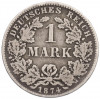 1 марка 1874 года С Германия
