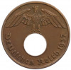 2 рейхспфеннига 1937 года J Германия
