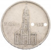 5 рейхсмарок 1934 года А Германия «Годовщина нацистского режима — Гарнизонная церковь в Постдаме» (Кирха подписная)