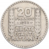 20 франков 1933 года Франция