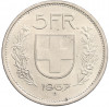 5 франков 1967 года Швейцария