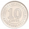 10 центов 1941 года Малайя