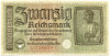 20 рейхсмарок 1940 года Германия (Для оккупированных территорий)
