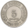5 центов 1938 года Северное Борнео