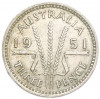 3 пенса 1951 года PL Австралия