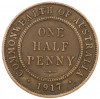 1/2 пенни 1917 года Австралия
