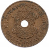 1 пенни 1944 года Британская Новая Гвинея