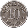 10 пфеннигов 1918 года Германия — город Кобленц (Нотгельд)