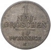 1 новый грош (10 пфеннигов) 1861 года Саксония