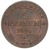 1 пфенниг 1865 года Саксония