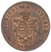 1 пфенниг 1865 года Саксония