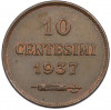 10 чентезимо 1937 года Сан-Марино