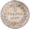 5 франков 1837 года W Франция