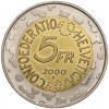 5 франков 2000 года Швейцария «Карнавал в Базеле»