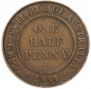 1/2 пенни 1934 года Австралия