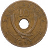 10 центов 1937 года KN Британская Восточная Африка