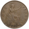 1 пенни 1929 года Великобритания