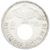 2 рейхсмарки 1938 года D Германия