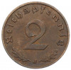 2 рейхспфеннига 1938 года J Германия