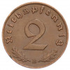 2 рейхспфеннига 1939 года B Германия
