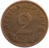 2 рейхспфеннига 1939 года D Германия