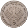 2 марки 1971 года G Западная Германия (ФРГ) «Теодор Хойс»