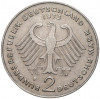 2 марки 1973 года F Западная Германия (ФРГ) «Теодор Хойс»