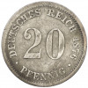20 пфеннигов 1876 года F Германия