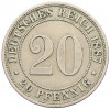 20 пфеннигов 1887 года A Германия