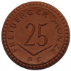 25 пфеннигов 1921 года Германия — город Фрайберг (Нотгельд)