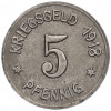 5 пфеннигов 1918 года Германия — город Зиген (Нотгельд)
