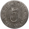 5 пфеннигов 1918 года Германия — город Нюртинген (Нотгельд)