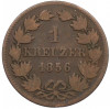 1 крейцер 1856 года Баден