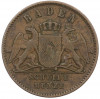 1 крейцер 1866 года Баден
