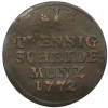1 пфенниг 1772 года Саксен-Кобург-Заальфельд