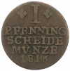 1 пфенниг 1816 года Брауншвейг