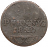1 пфенниг 1820 года Саксен-Кобург-Заальфельд