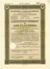 4 1/2% облигация на 1000 рейхсмарок 1935 года Германия (Прусский государственный пенсионный банк)
