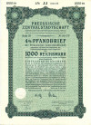 4% облигация на 1000 рейхсмарок 1940 года (Preussische Zentralstadtschaft)