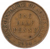 1/2 пенни 1934 года Австралия