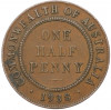 1/2 пенни 1938 года Австралия