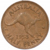 1/2 пенни 1953 года Австралия