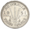 3 пенса 1951 года PL Австралия