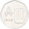 10 аустралей 1989 года Аргентина