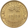 2 шиллинга 1939 года Н Британская Западная Африка
