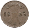 1 рейхспфенниг 1935 года D Германия