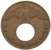1 рейхспфенниг 1937 года J Германия