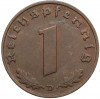 1 рейхспфенниг 1939 года D Германия