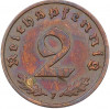 2 рейхспфеннига 1937 года F Германия