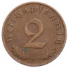 2 рейхспфеннига 1938 года D Германия